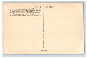 The Longfellow House Cambridge Massachusetts MA Unposted Vintage Postcard