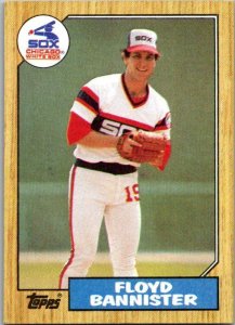 1987 Topps Baseball Card Floyd Banister Chicago White Sox sk19008