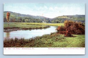 Ox Bow Black River Springfield Vermont VT UNP Corner Drug Store UDB Postcard O2