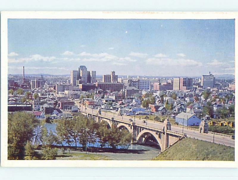 Unused Pre-1980 TOWN VIEW SCENE Calgary Alberta AB p8595