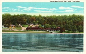 Vintage Postcard 1947 View of View of Lake Taneycomo Rockaway Beach Missouri MO