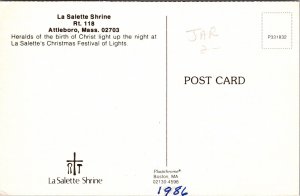 La Salette Shrine Attleboro Massachusetts MA Postcard VTG UNP Plastichrome  