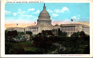 USA Capitol of United States Washington DC Vintage Postcard C030