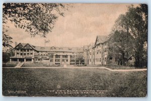 Excelsior Springs Missouri Postcard New Elms Looking South Buildings Trees 1909