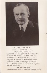 Calvin Coolidge Real Photo