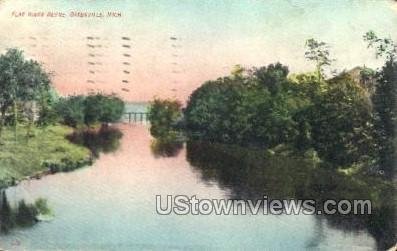 Flat River Scene in Greenville, Michigan