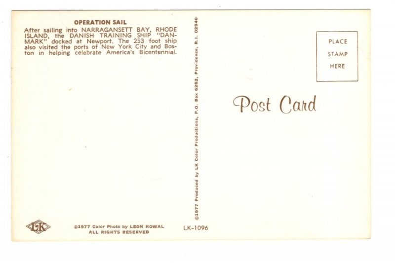 Operation Sale, Danish Training Ship Danmark, Newport, Rhode Island