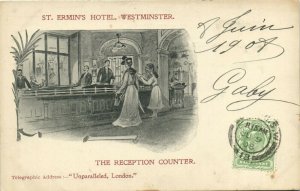 PC UNITED KINGDOM, WESTMINSTER, ST. ERMIN'S HOTEL, Vintage Postcard (b30993)
