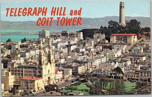 Telegraph Hill and Coit Tower - San Francisco aerial