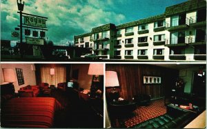 TV ON Royal Motor Inn Motel Multi View Bellingham WA UNP Chrome Postcard