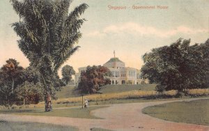 SINGAPORE GOVERNMENT HOUSE POSTCARD (c. 1910)