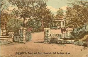 AR, Hot Springs, Arkansas, Entrance to Army and Navy Hospital, L.D. Company