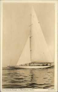 Marblehead MA Sailing Yacht Cup Defender RANGER Real Photo Postcard #2