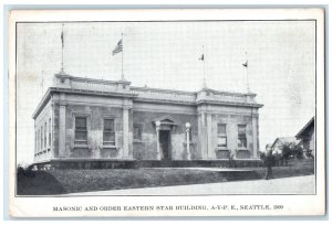 1909 Masonic and Order Eastern Star Building AYP E Seattle WA Postcard