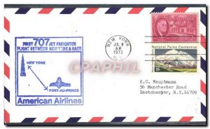1 letter US flight 707 New York September 7, 1973 Haiti