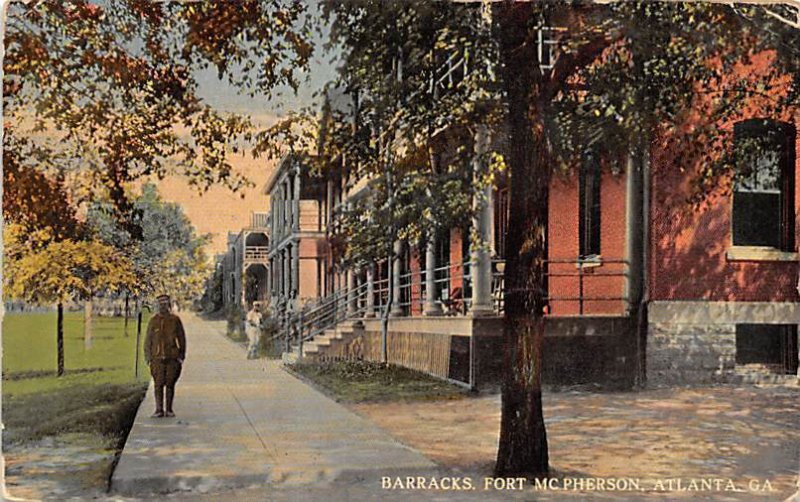 Barracks at Fort McPherson Atlanta, GA USA Military 1917 