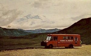 Camp Alaska - McKinley Park Postcard