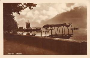 B107876 Switzerland Locarno Motivo Harbour Boats real photo uk