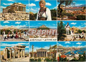 Modern Postcard Souvenir of Athens Greece Folklore