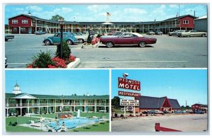 c1950's Redwood Center US No. 20 West Angola Indiana IN Multiview Postcard