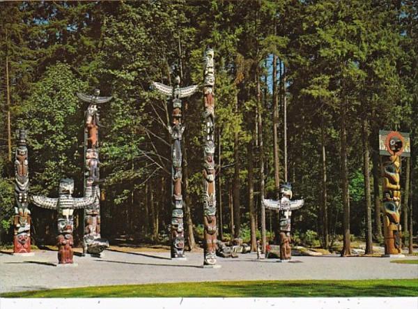 Canada Vancouver Native Indian Totem Poles Stanley Park