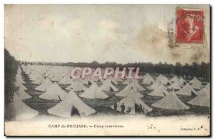 Old Postcard Army Camp Ruchard Camp in tents