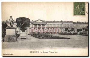 Old Postcard Compiegne Chateau Park View