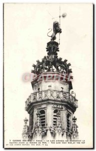 Old Postcard War Arras Le Lion D & # 39Arras