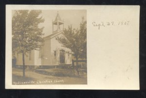 RPPC MADISONVILLE GRANGE FAIR CHRISTIAN CHURCH 1907 REAL PHOTO POSTCARD