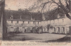 COTE d'OR CHATILLON sur SEINE~GUERRE-MESSAGE WORLD WAR 1 US SOLDIER POSTCARD