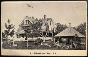 Vintage Postcard 1909 Mt. William House, Weare, New Hampshire (NH)