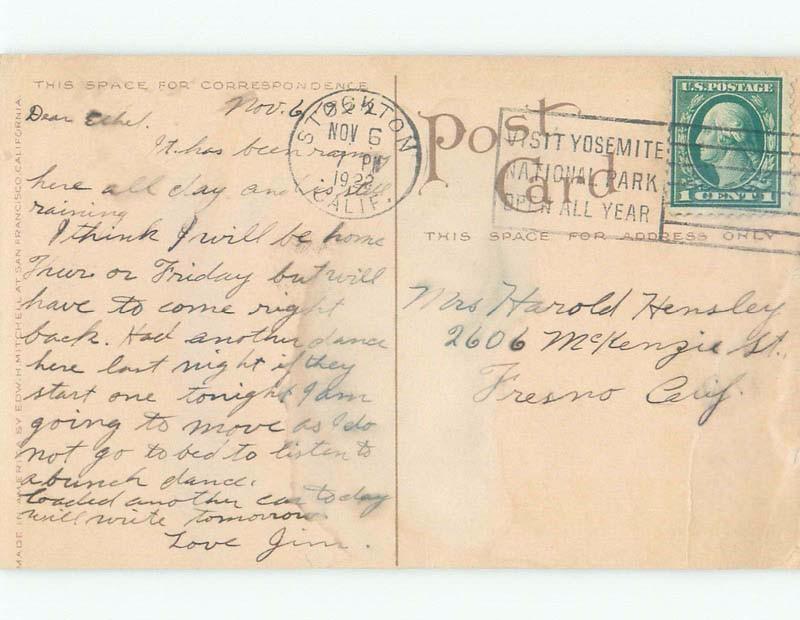 Divided-Back BANK BUILDING Stockton California CA E5087