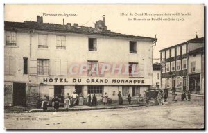 Old Postcard Varennes En Argonne Hotel Du Grand Monarque Relay of Bouille Hus...