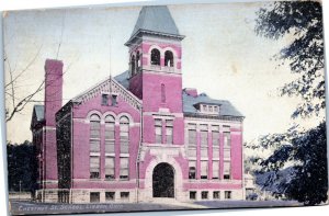 postcard Public School, Chestnut St. School, Lisbon Ohio  (17-9216)