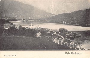 Norway Ulvik Hardanger Lake vintage postcard