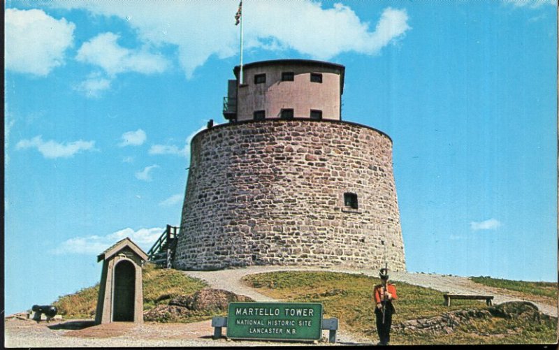 New Brunswick LANCASTER HEIGHTS Martello Tower built in 1812 - Chrome