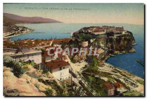 Old Postcard Monaco general view of the Principality