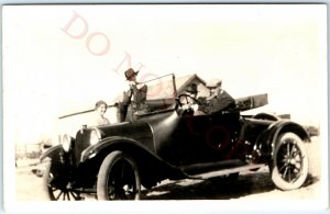 c1918-1920s Dodge Runabout / Roadster Car RPPC Brass Era Auto Real Photo PC A54