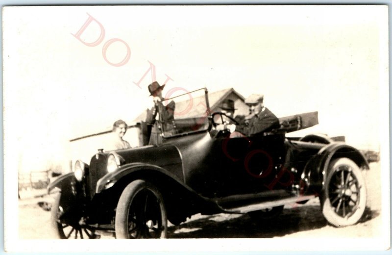 c1918-1920s Dodge Runabout / Roadster Car RPPC Brass Era Auto Real Photo PC A54