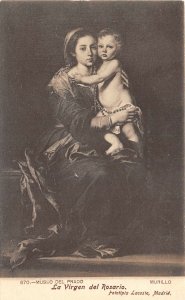 Lot 60 spain prado museum painting postcard madrid murillo virgen del rosario