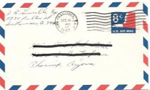 UXC9  Air Mail Postcard