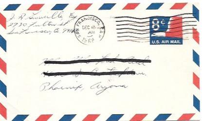 UXC9  Air Mail Postcard