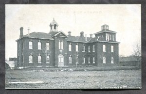 dc471 - CALEDONIA Ontario 1909 Public School. Antique Postcard