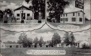 Savannah Georgia GA Mirror Camp Gas Station Amoco Vintage Postcard