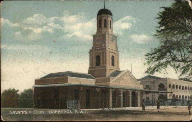 Barbados Savannah Club c1910 Postcard