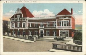 Knoxville TN L&N RR Train Depot Station c1920 Postcard