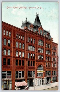 1909 Grand Opera Buildings Syracuse New York Landmark Building Posted Postcard