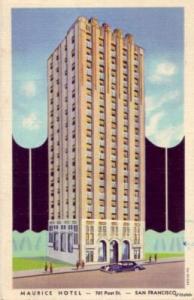 MAURICE HOTEL SAN FRANCISCO, CA 1936
