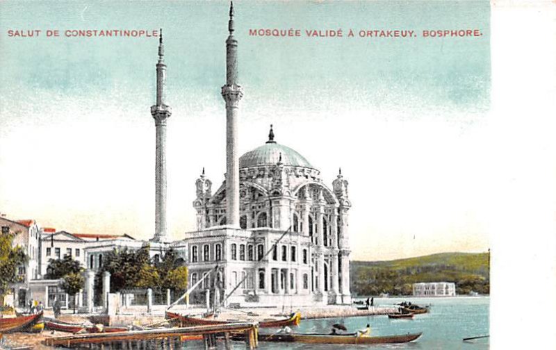 Mosquee Valide a Ortakeuy Bosphore Constantinople Turkey Unused 