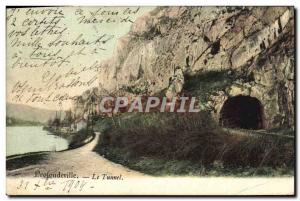 Old Postcard Profondeville Tunnel